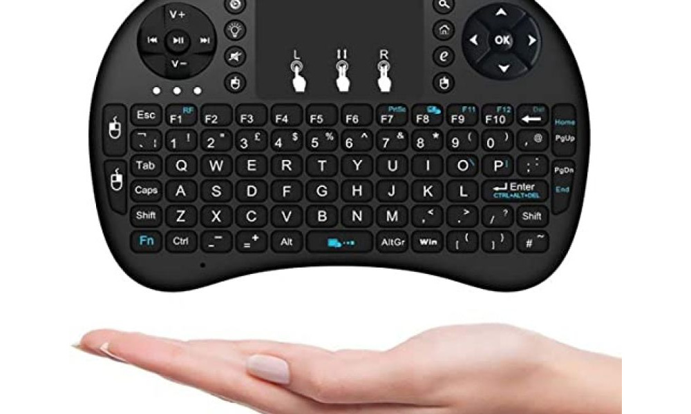 Mini teclado wireless Lelong com LED wireless para TV smart, tv box, PC, LE-7716