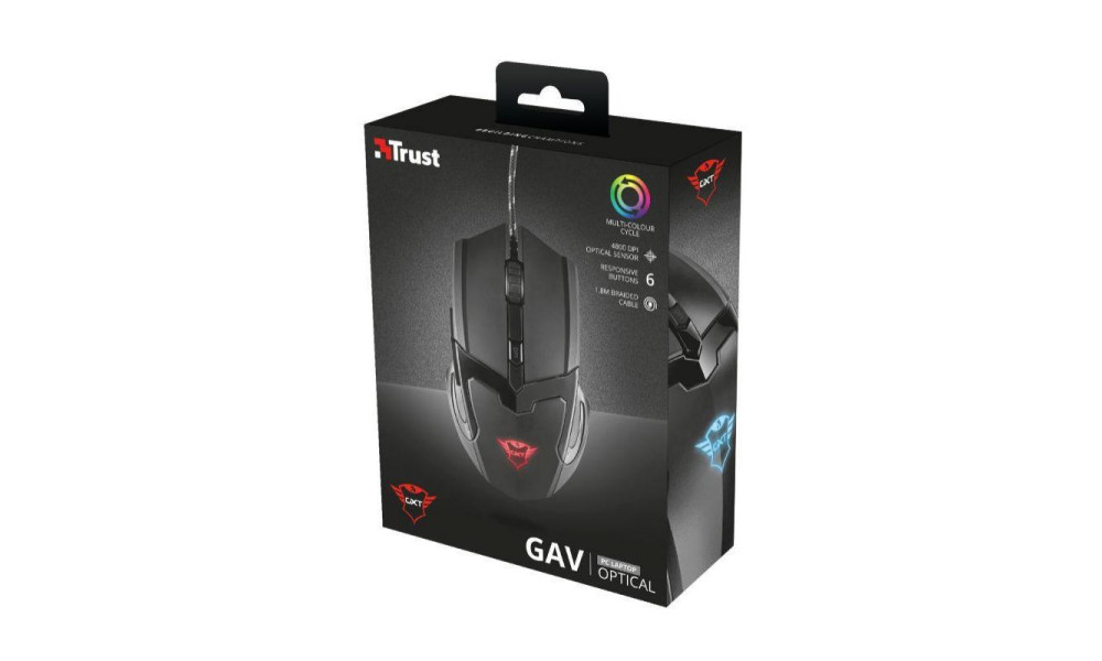 Mouse Gamer GXT 101 GAV Gaming Mouse - Preto