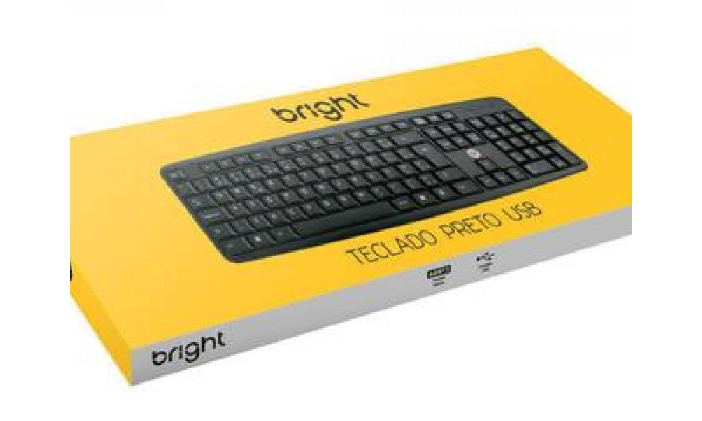 Teclado Basic Preto USB BR BRIGHT 0014