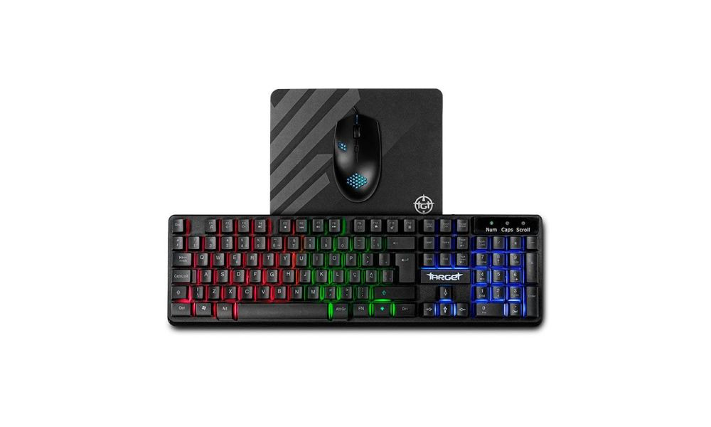 Combo Gamer TGT Ariete 4x1, Rainbow, Teclado, Mouse, Mousepad, Headset