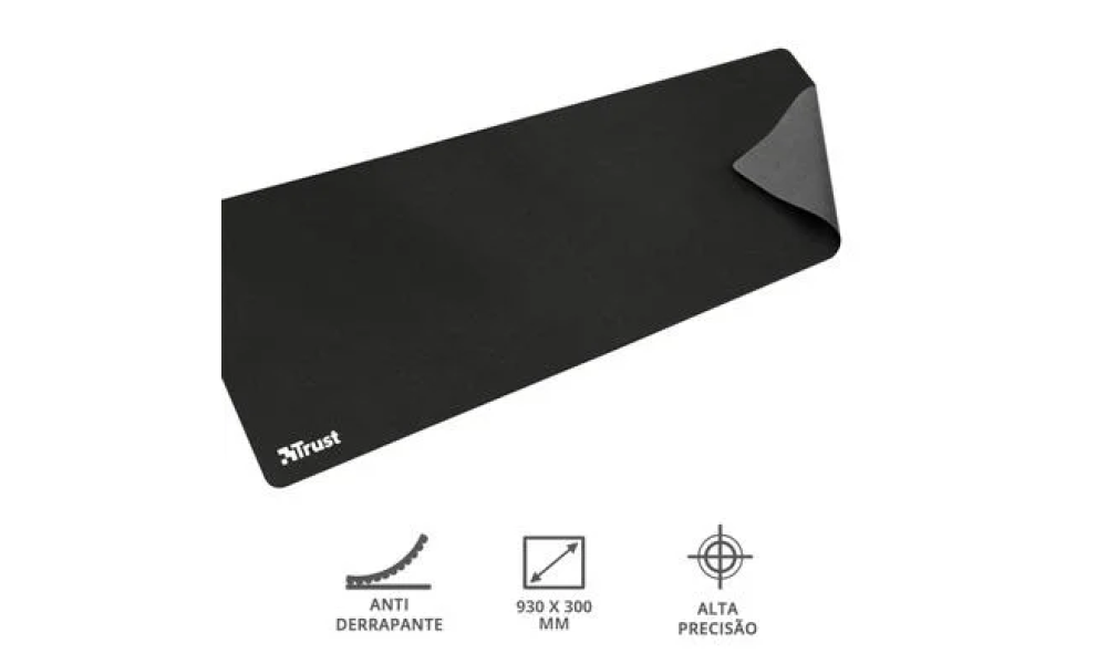 Mousepad Gamer Trust Plus Tech Kosmos XL Preto