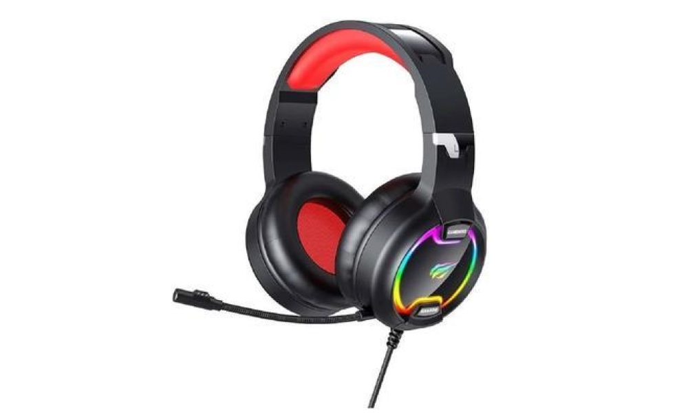 Headset Gamer Havit H2233d, 3.5mm, USB Preto E Vermelho