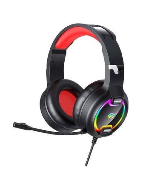 Headset Gamer Havit H2233d, 3.5mm, USB Preto E Vermelho