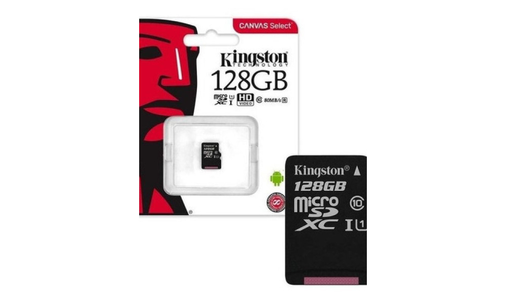 Cartão Micro SD22 Kingston 128gb C10