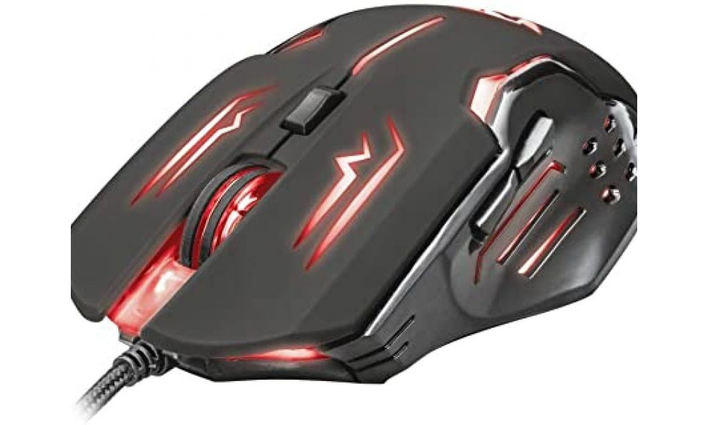 Mouse Gamer Trust GXT 108 Rava Illuminated, LED, 6 Botões, 2000DPI