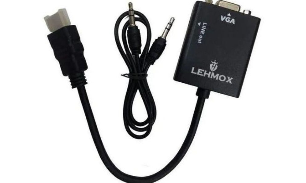 CONVERSOR HDMI PARA VGA + AUDIO LEHMOX LEY-01