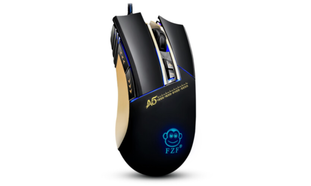 Mouse Gamer USB com LED RGB 3200dpi EBAI-FZF-A5