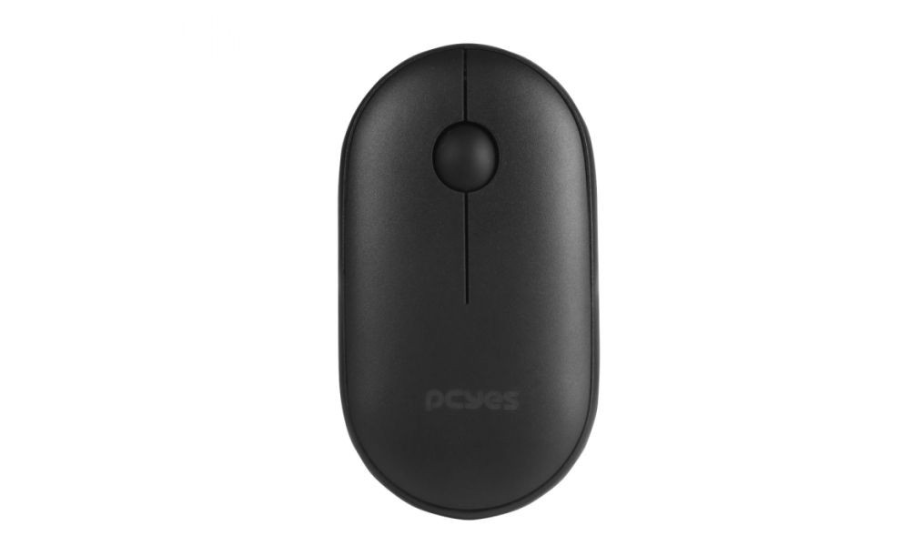 Mouse Sem Fio College Black 1600dpi - Multi Device (Wireless + Bluetooth) - Silent Click - Pmcwmdscb