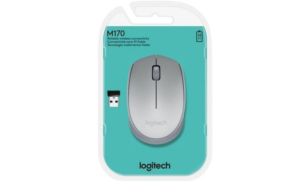 Mouse Logitech M170 - Prata