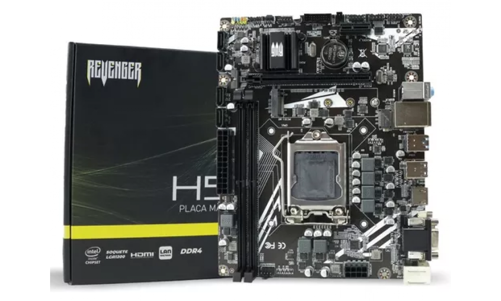 PLACA MAE LGA1200 CHIPSET INTEL H510 DDR4 10 E 11 GERACAO REVENGER