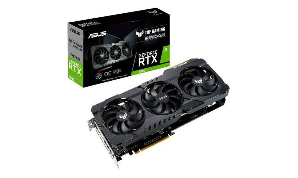 Placa de Vídeo RTX 3060 Asus TUF V2 Gaming Triple Fan 12GB (SETUP)