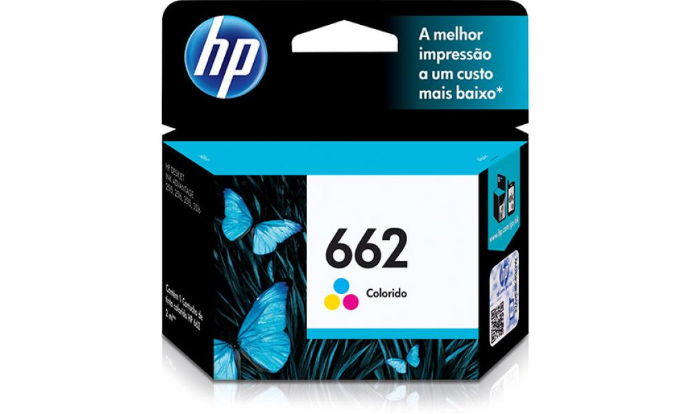 Cartucho de Tinta HP 662 Tricolor - CZ104AB - HP