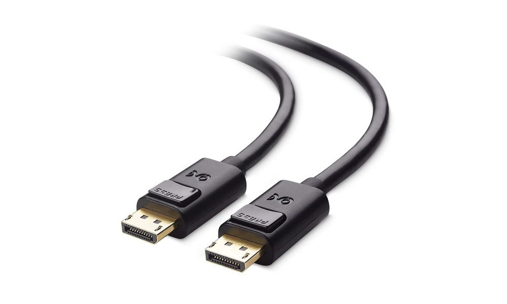 Cabo de Vídeo Displayport Blindado 4K 1,8 Metros D-DP-01