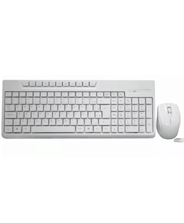 Kit Teclado e Mouse Bluecase sem Fio Branco - BMTW01	