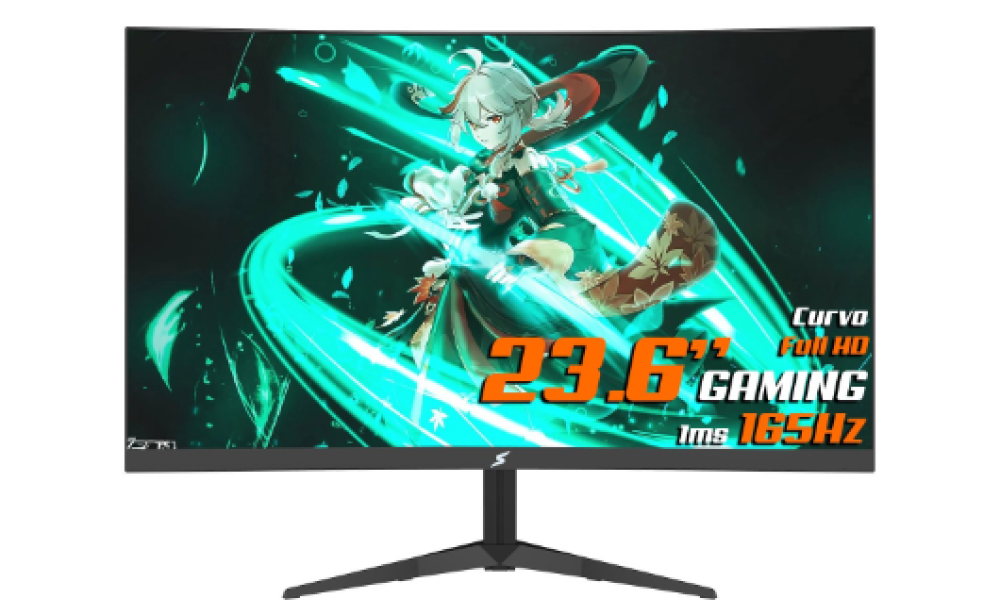 Monitor Gamer SuperFrame Precision Ultra 23,6 Pol Curvo VA 165hz