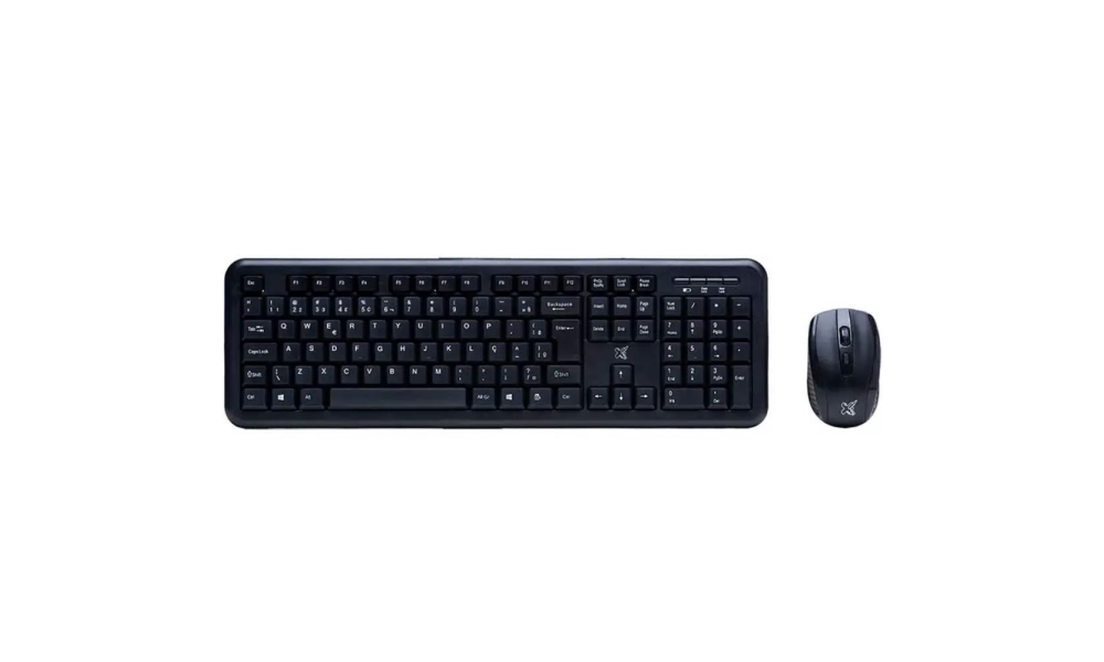 Mouse e Teclado Maxprint Exagon Preto