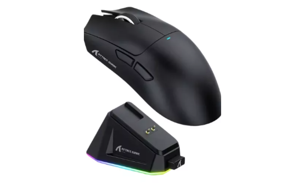 Mouse Attack Shark X11 BT, Dongle 2,4Ghz -Black