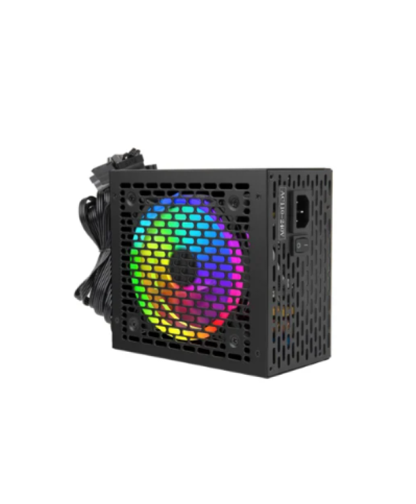 Fonte New Hero Tesla RGB 650w 80 Plus Bronze PFC ativo Preto
