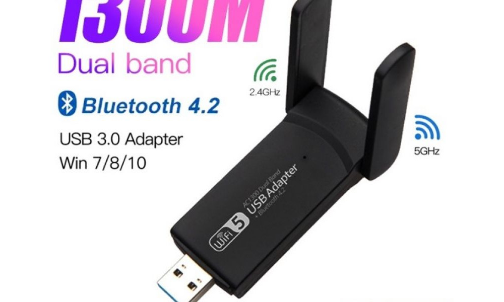 Adaptador de Rede Wireless Wi-Fi USB 3.0 Bluetooth 4.2 Dual Band CHN