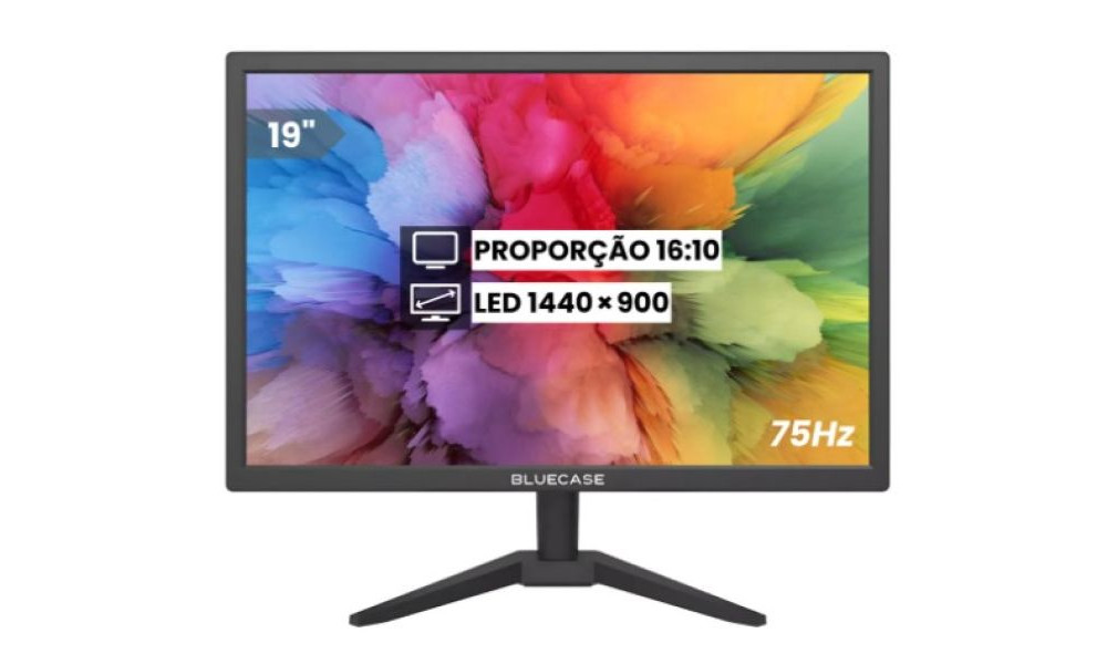 Monitor LED 19 Bluecase, Resolução 1440x900, BM19X1HVW