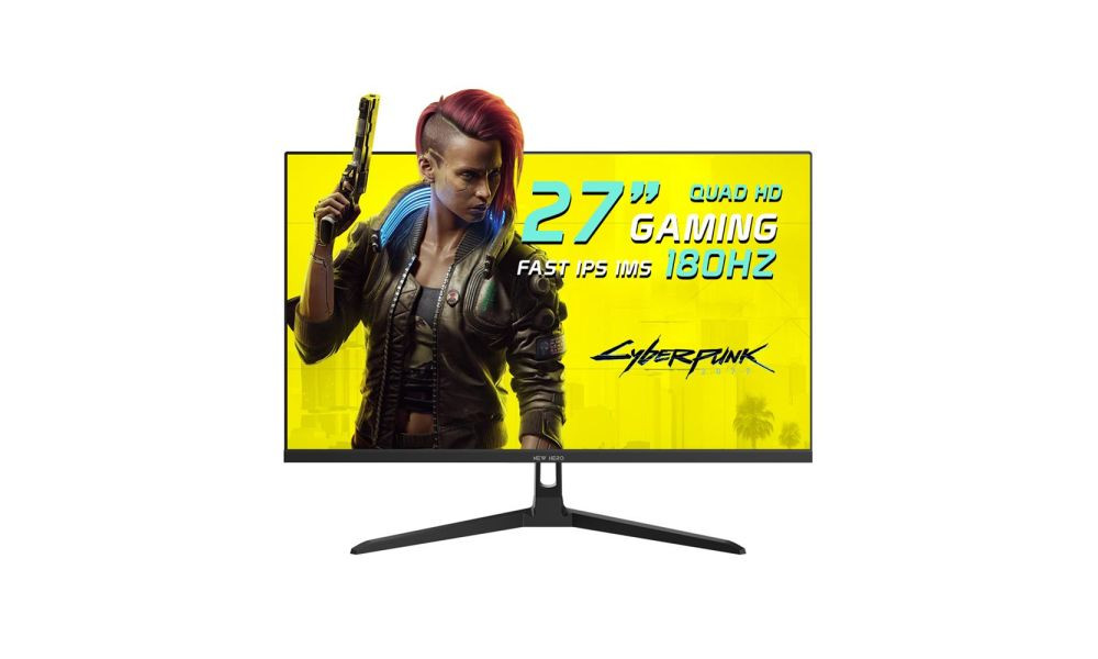 Monitor Gamer New Hero Blade Super 27, IPS, Quad HD, 180Hz, 1ms, FreeSync, HDMI e Display Port, Preto