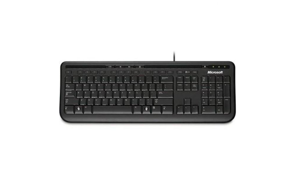 Teclado Microsoft Wired 600 Multimídia Resistente à Água ABNT2 - ANB00005