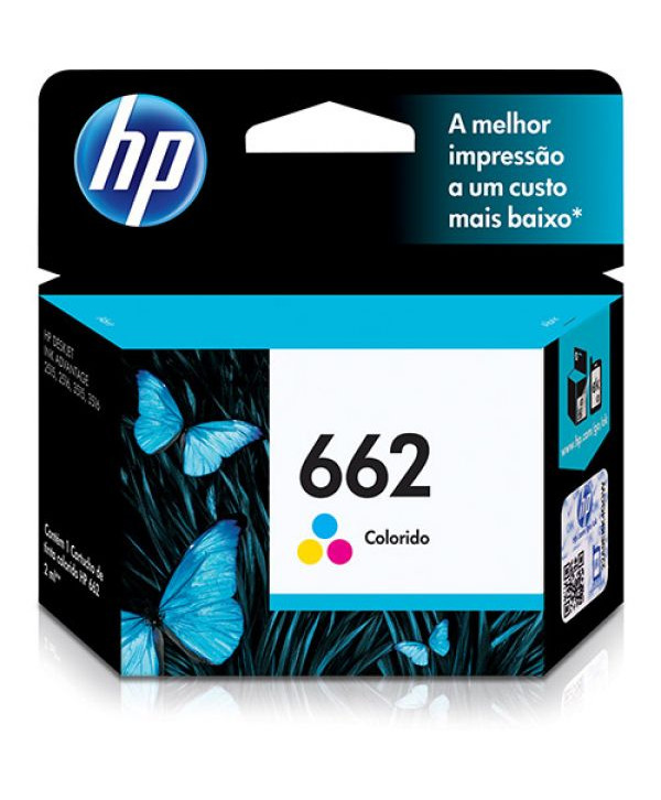 Cartucho de Tinta HP 662 Tricolor - CZ104AB - HP