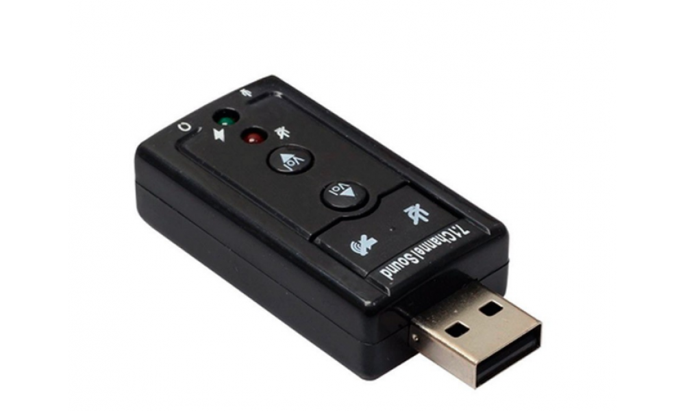 Placa de Som Usb 7.1 Canais Notebook PC 3d Adaptador áudio - XT2028