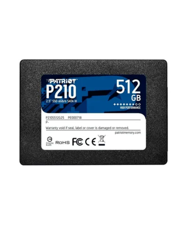 SSD Patriot P210, 512GB, 2.5, Sata 3 - P210s512g25