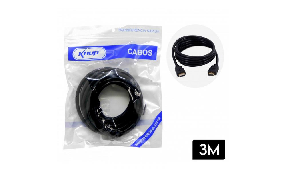 Cabo HDMI 1,4 3m kp-h5000 - Knup