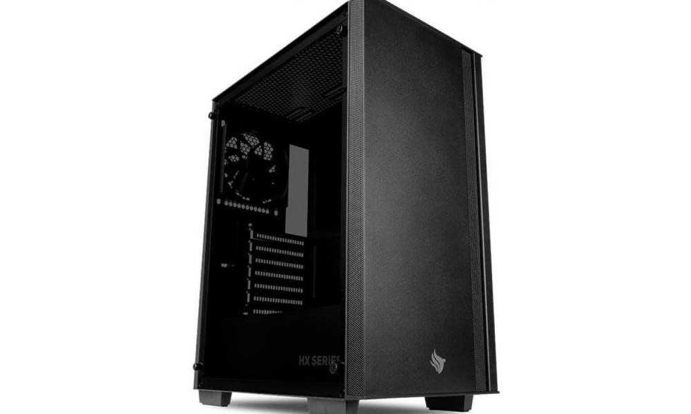 GABINETE GAMER PICHAU HX350, MID-TOWER, LATERAL DE VIDRO, COM 4 FANS, PRETO, PG-HX35-BL01