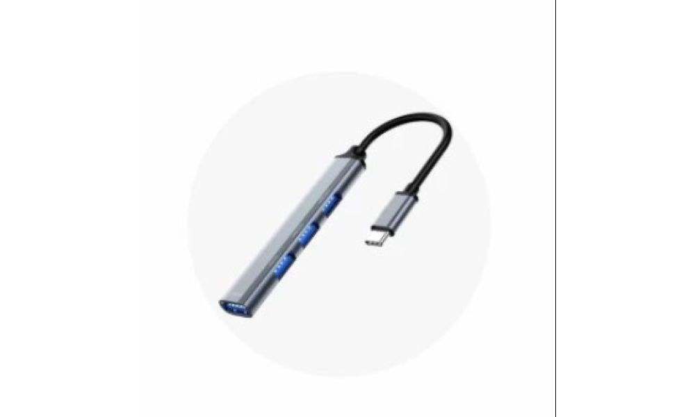Hub 4 em 1 Tipo C para 4 Portas USB KA-1221 - Kapbom