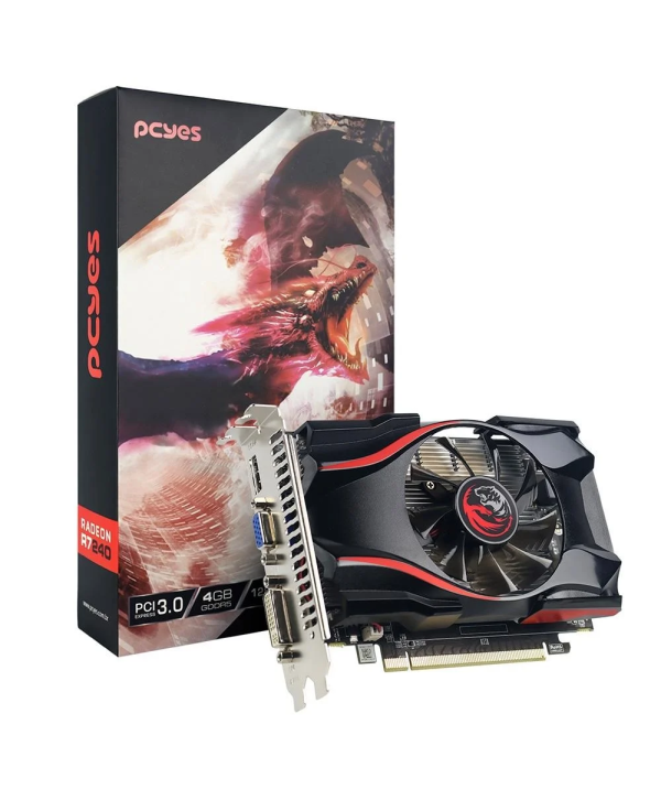 Placa de Vídeo Radeon R7 250 4GB GDDR5 PCYES