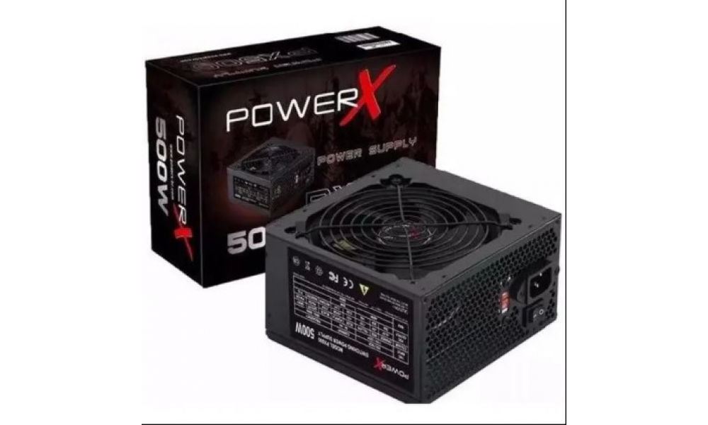 Fonte ATX PX500 500w Real PowerX Com Cabo