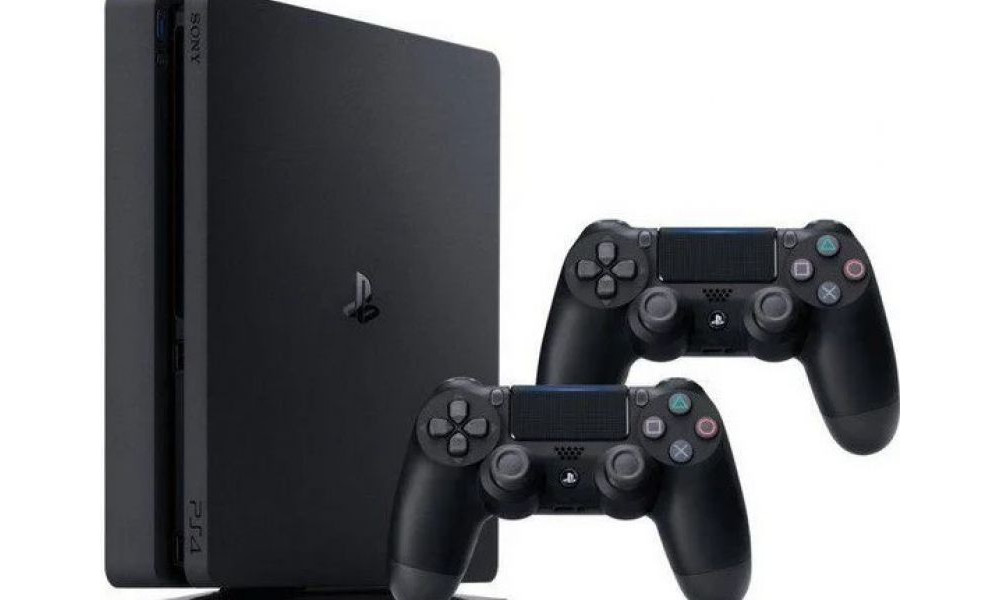 Console SEMI-NOVO PS4 SLIM, 2 CONTROLES DUALSHOCK ORIGINAL, 500GB  HD, OBS - ARRANHÕES NA CAPA - 90 dias garantia