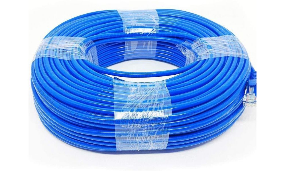 Cabo De Rede RJ45 CAT5E AZUL 50M Com BLISTER EXBOM - CBX-N5C500