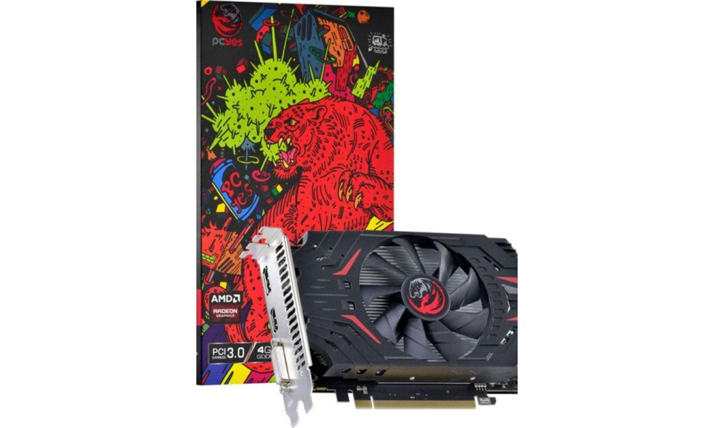 Placa de Video Rx 550 4gb gddr5 128 bist single fan - PJRX55004128G5SF pcyes (NAO VENDER)