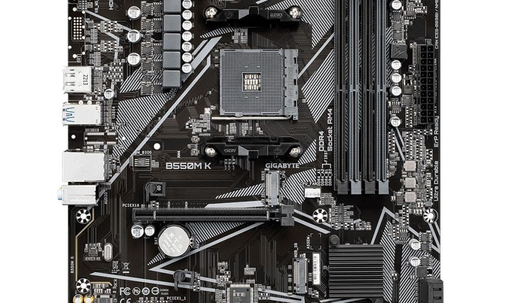 Placa Mãe Gigabyte B550MK, DDR4, AM4, 4Slots