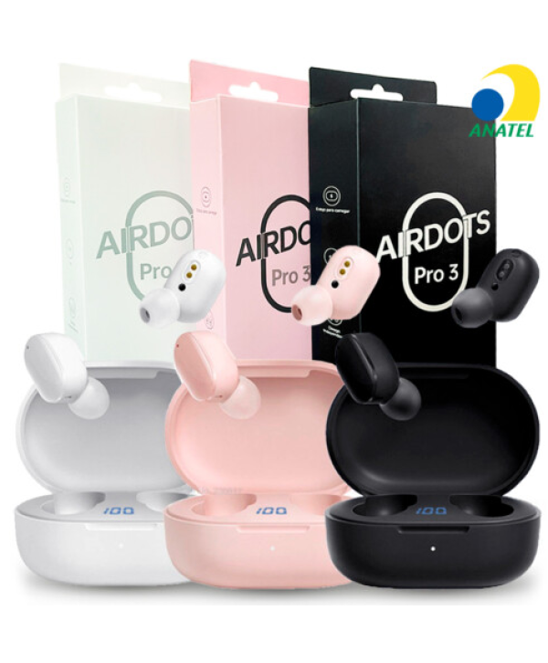 Fone de Ouvido Bluetooth 5.0 TWS Airdots PRO 3 - A-988