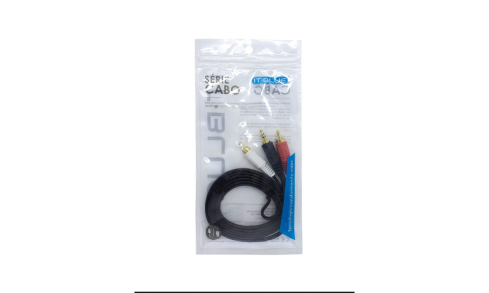 Cabo de P2 + 2 RCA 1.5m LE-1008-1 - It-Blue