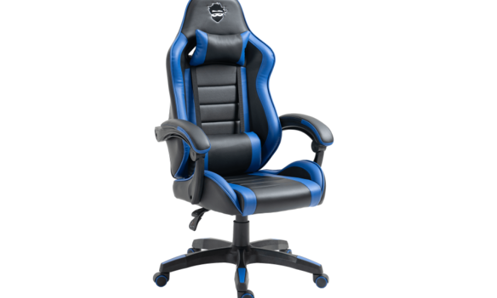 Cadeira Gamer Ninja Danzo Preta e Azul 