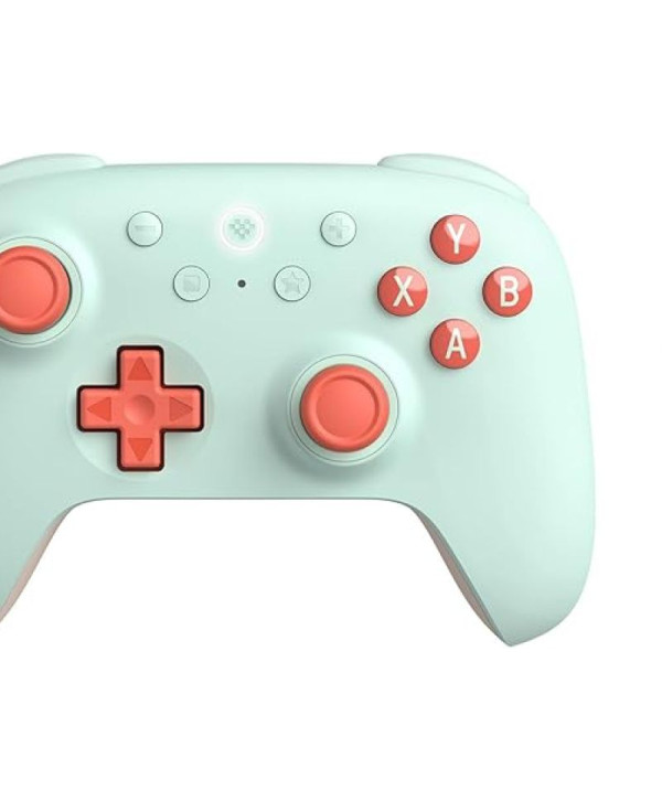 Controle Wireless 8BitDo Ultimate 2C, Bluetooth, Verde e Laranja - Hall Effect, 1000Hz, Windows e Android, 