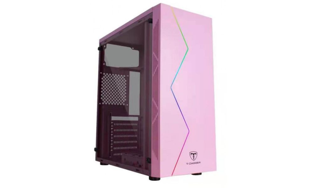 TGC-P03P - Gabinete Gamer T-Dagger Rosa