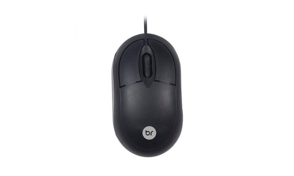 Mouse Óptico USB Bright Preto