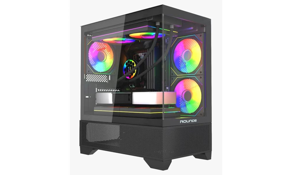 Gabinete Gamer R5 Draven Black (M-Atx / Lateral Vidro / Frente Vidro / Sem Fan)