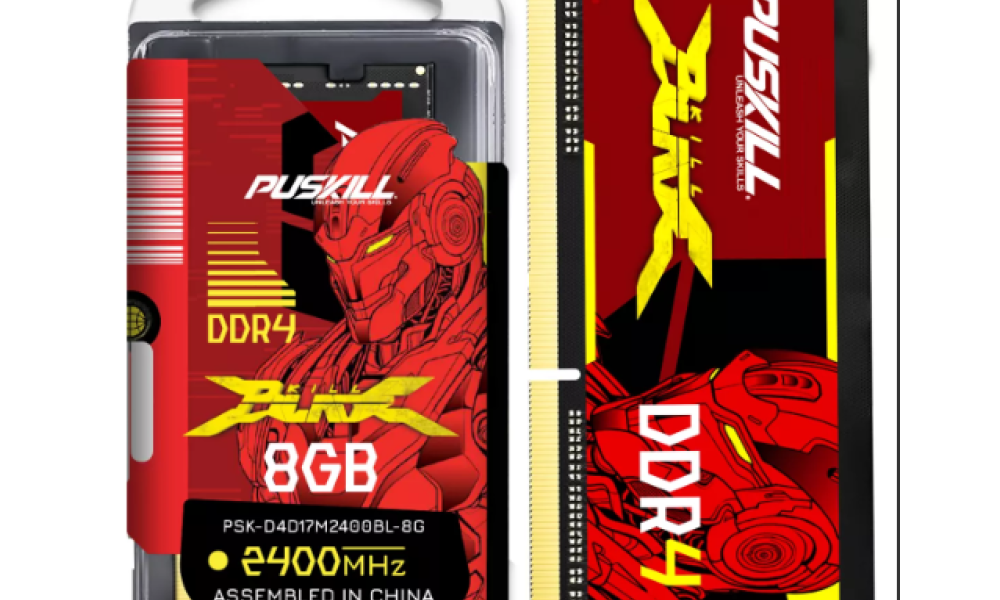 Memória Ram Notebook PUSKILL 8gb DDR4 3200mhz PSK-D4D22M3200BL-8G