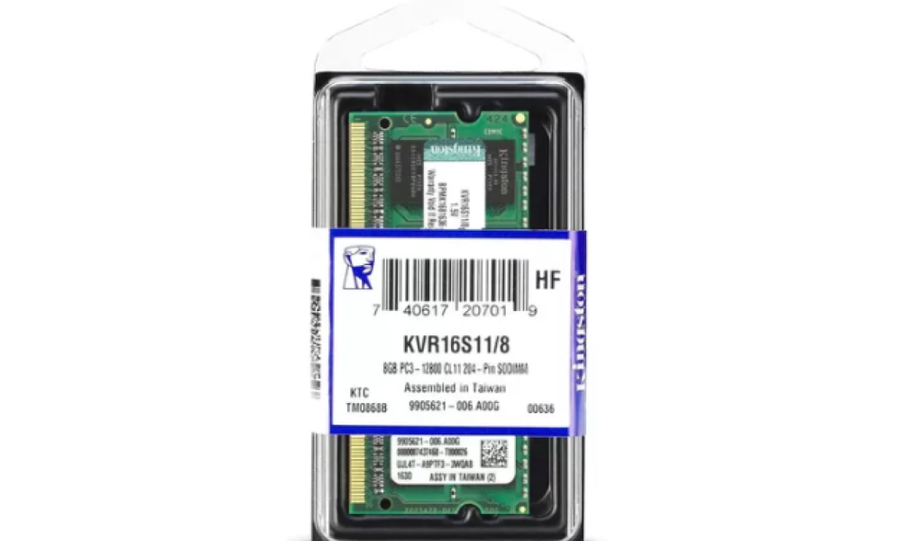 Memoria RAM de notebook 8gb DDR3L 1600mhz KVR16LS11/8