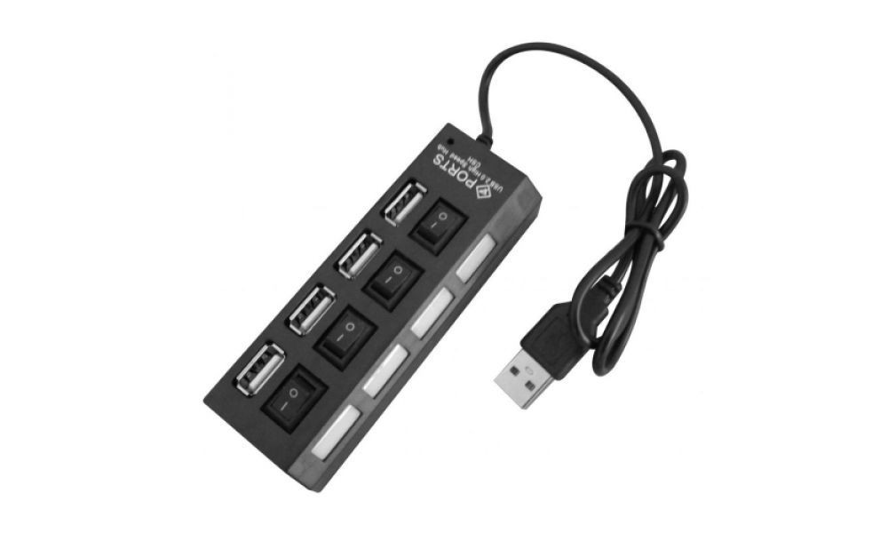 Hub USB 2,0 Hi-Speed 4 Portas CHN