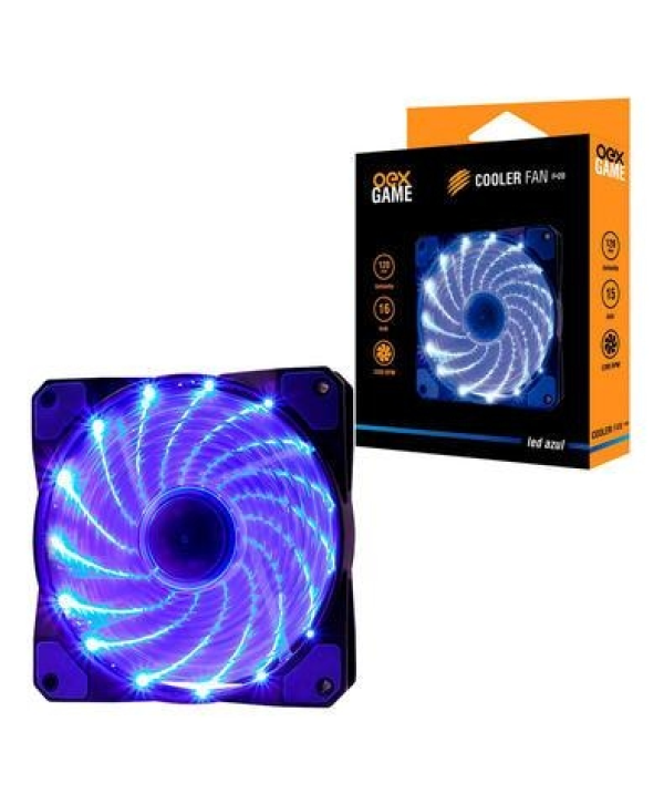 Cooler FAN OEX F20, 120mm, LED Azul, 1200 RPM