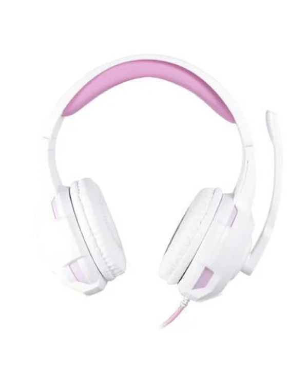 Headset Gamer Com Fio Oex Hs413 Gorky Pc Ps Xbox One Branco E Rosa